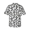 thumbnail image 3 of Goofa Cute Panda Hawaiian Shirt for Men, Unisex Summer Beach Casual Short Sleeve Button Down Shirts,Aloha Tropical Floral print shirt-XX-Large, 3 of 9