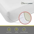 thumbnail image 3 of White Fitted Sheet, Hotel Quality Deep Pocket White Sheets, 1 Soft Poly-Cotton, 3 of 7