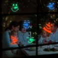 thumbnail image 4 of Pegatinas luminosas que brillan en la oscuridad con huellas navideñas, color verde y azul, para decoración de paredes, techos y dormitorios para Navidad, 4 of 4