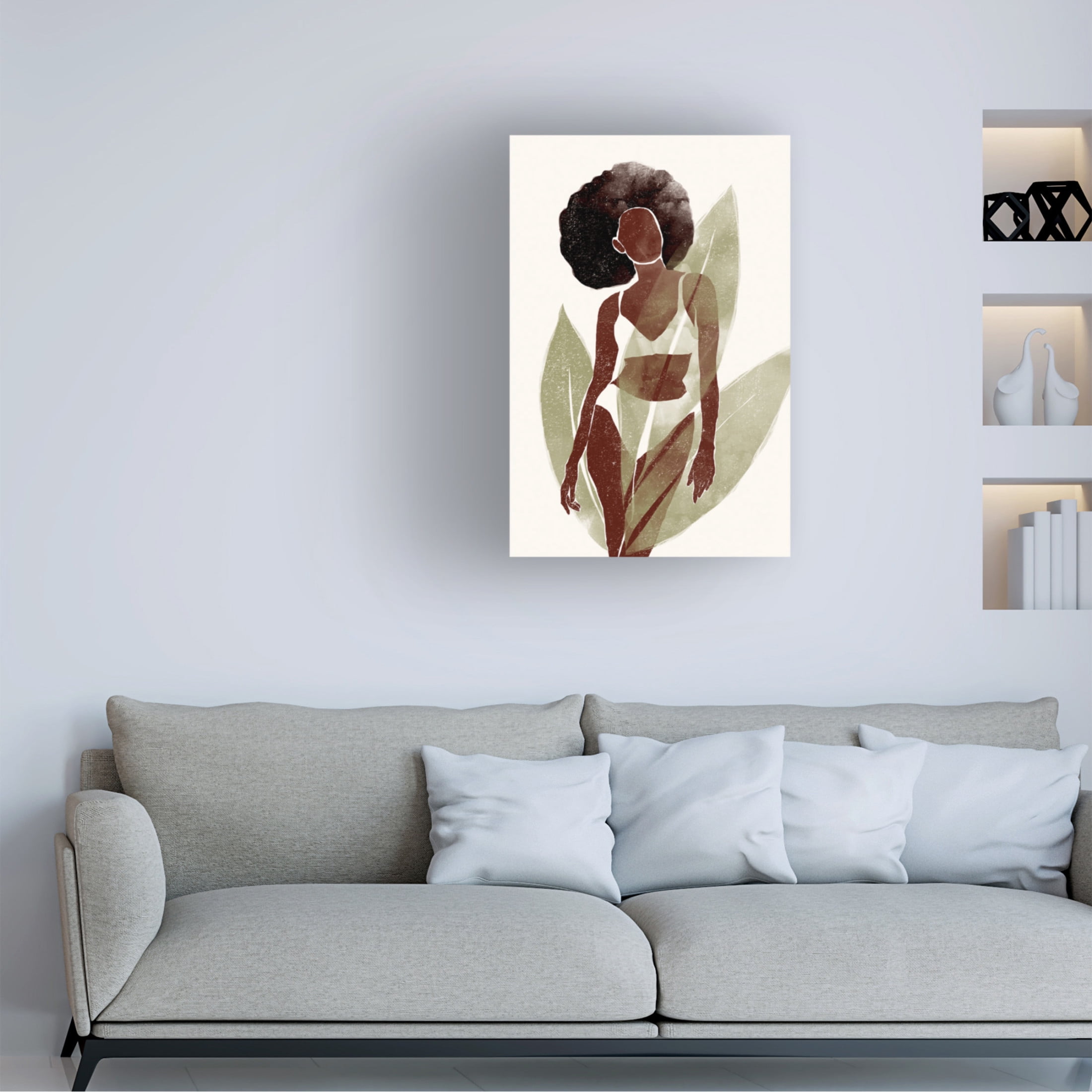 Canvas Wall Art - Yuyu Pont 'Swimsuit I' Wall Art for Living Room, Bedroom, or Office Décor by Trademark Fine Art - 30 x 47 Inches