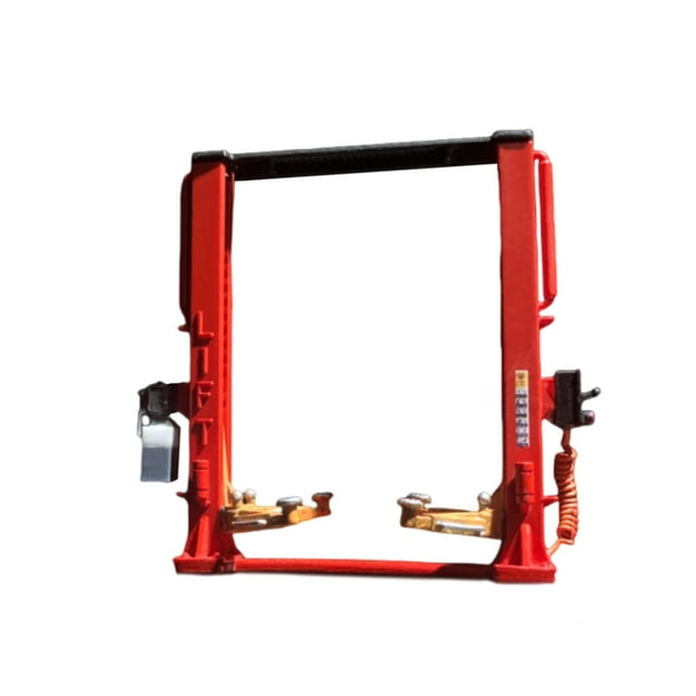 Xuanheng Modèle de Levage Automobile Sculpture Miniature Échelle 1:64 Ornement Classique Outil de Réparation Réaliste pour Atelier Garage Enfants Édition Deluxe Rouge