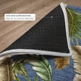 thumbnail image 6 of Addison Rugs Dream Shag Premium Machine Washable Transitional Leaves Blue Rectangle Rug, 9' x 12', 6 of 8