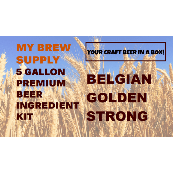 Belgian Golden Strong Advanced ALL GRAIN 5 gal Homebrew Kit by My Brew Supply