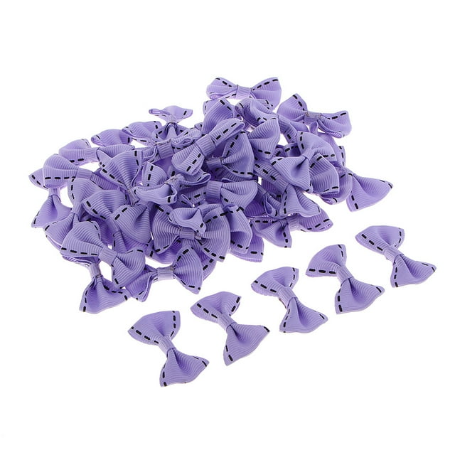 50 mini lazos de satén de 3,7 × 2 cm para decorar tarjetas y manualidades. 14 浅