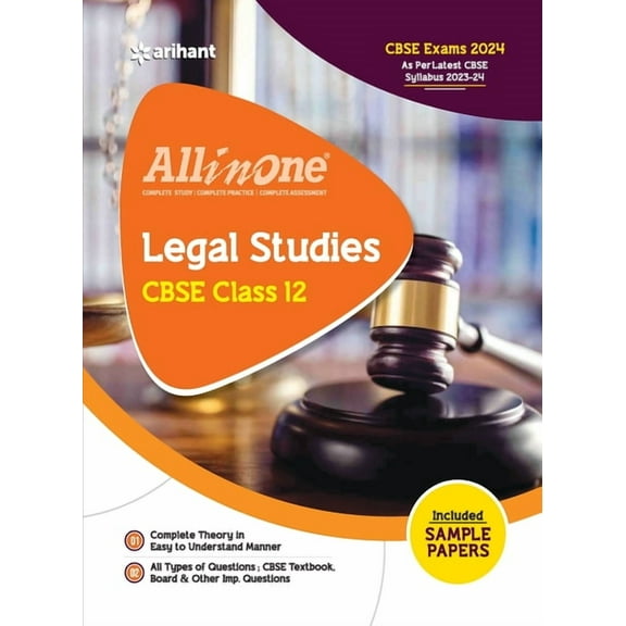 Arihant All In One Class 12th Legal Studies for CBSE Exam 2024, (Paperback)