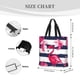 thumbnail image 3 of Fotbe Pink Flamingos Bolsa Tote con Estampado para Mujer, Bolsos con Cremallera, Bolsa de Hombro Casual de Gran Capacidad con Bolsillos Internos, 3 of 7