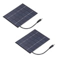 thumbnail image 1 of Solar 2PCS 2W Solar Panels High Conversion Rate DC5521 Output Rechargeable 3.7V Battery Solar Panel Charger for Solar Light, 1 of 7