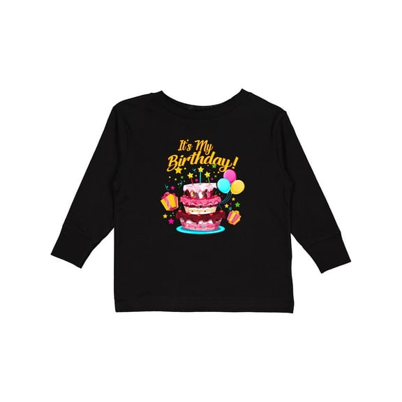 Inktastic It's My Birthday Boys or Girls Long Sleeve Toddler T-Shirt