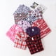 thumbnail image 3 of Conjuntos de pijamas de algodón cepillado para mujer, ropa de dormir de manga larga a cuadros, a la moda, de talla grande, 100%, 3 of 4
