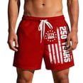 thumbnail image 4 of Mens Swim Trunks USA Independence Day Patriotic 4th of July 250th Anniversary Beach Shorts Quick Dry Board Shorts, 4 of 4