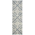 thumbnail image 2 of SAFAVIEH Blossom Githa Damask Runner Rug, Blue/Ivory, 2'3" x 10', 2 of 6