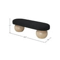 thumbnail image 2 of Meridian Furniture Bowies Black Bench, 2 of 8