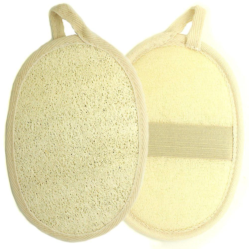 2 Stück Natürliche Luffa-Peeling-Pads | Ca. 8 Cm Durchmesser | Für Gesicht Und Körper