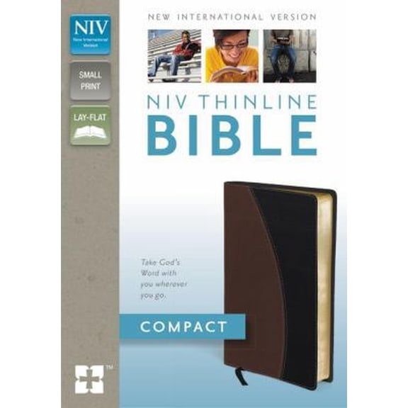 Pre-Owned NIV, Thinline Bible, Compact, Leathersoft, Tan/Black, Red Letter Edition (Unknown) 0310435501 9780310435501