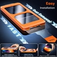 thumbnail image 2 of Protector de pantalla TOCOL para iPhone 16 9H de vidrio templado, paquete de 2, 2 of 7