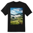 thumbnail image 2 of Plus Size Shirt for Women Black Tops for Women Short Sleeves Shirt for Women Mountain Landscape T Shirt Crewneck Shirt for Women 5XL, 2 of 5