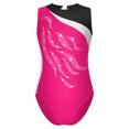 thumbnail image 5 of YIZYIF Girls 2Pcs Ballet Dance Outfit Shiny Flame Shape Glitters Tank Leotard with Shorts Dance Suit, 5 of 7