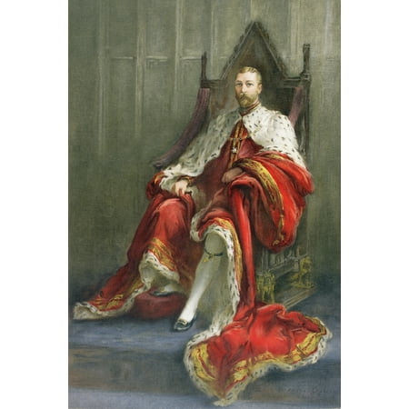 1936 Replica Sky King - George VGeorge Frederick Ernest Albert 1865 to 1936 in 1910 the year of his coronation King of the United Kingdom and the British Dominions and Emperor of India From The Illustrated London News 1910
