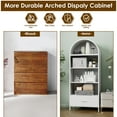 thumbnail image 4 of SUPEER 73-Inch Arched Metal Storage Display Cabinet with Drawers，Assembly Required, 4 of 7