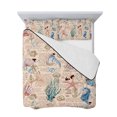 thumbnail image 7 of Coastal Beach Full Size Down Alternative Comforter, Lightweight Comforter Quilt Bedding Set with Pillow Shams Nautical Summer Ocean Starfish Coral All Seasons Bed Comforter Duvet Insert 78"x90", 7 of 7