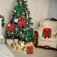 thumbnail image 6 of Lksixu Christmas Ribbon Wired 2.5 inch x5 Yards Red Velvet Fabric Wired Ribbon with Gold Border Edge, Christmas Tree Decorative Ribbon Christmas Decorations for Gift Wrapping Craft Bow Wreath, 6 of 9
