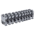 thumbnail image 2 of Bloques de terminales de carril DIN, 50 piezas Terminal tipo tornillo Bloque de terminales de cobre Terminal de montaje en carril DIN Rendimiento probado, 2 of 8