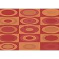 thumbnail image 1 of Ahgly Company Indoor Rectangle Patterned Bright Orange Area Rugs, 2' x 5', 1 of 6