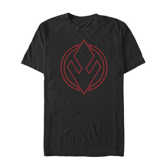 Men's Star Wars: The Rise of Skywalker Sith Trooper Symbol Graphic Tee Black Medium