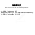 thumbnail image 2 of Positive Plus Front Rear Semi-Metallic Brake Pads Kit for Car Volkswagen GTI CC KPF-100470, 2 of 8