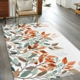 thumbnail image 2 of 3'x5' Area Rugs, Vintage Leaves Indoor Outdoor Area Rug for Living Room Bedroom, Summer Botanical Pastoral Watercolor Washable Bathroom Rugs Kitchen Floor Carpet Mats Home Decor Aesthetic, 2 of 8