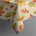 thumbnail image 4 of Fall Theme Tablecloth 60x102 Inch, Washable Polyester Rectangular Table Cover for Autumn Thanksgiving Party, Picnic, Indoor & Outdoor Dining Decor., 4 of 6