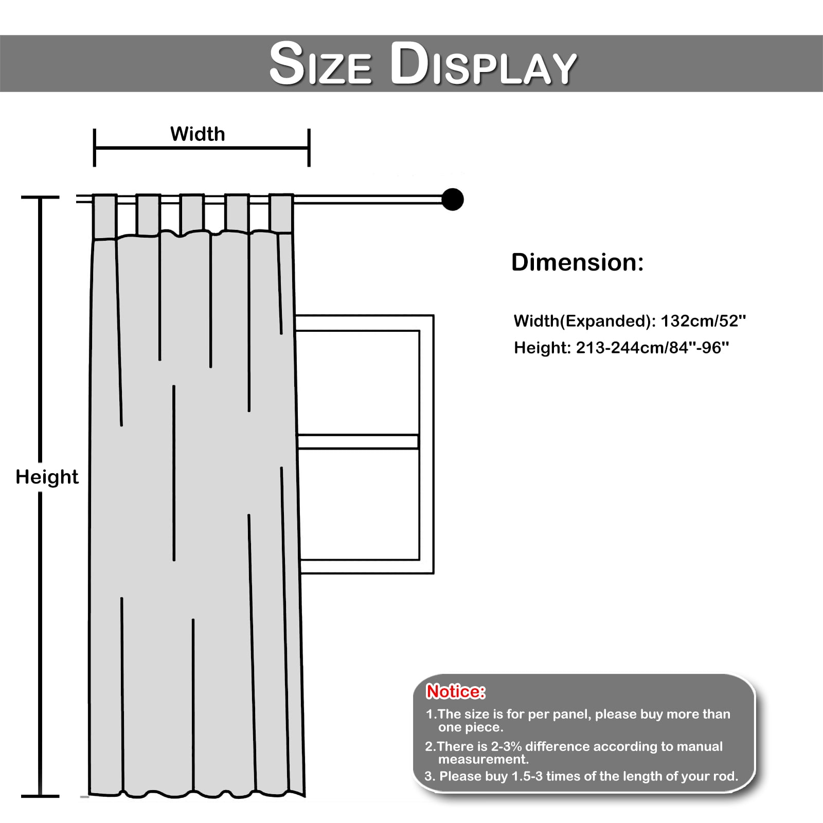 Sunicol Waterproof Transparent Patio Sheer Curtain for Outdoor Porch Yard, Divider Window Screening Gauze Home Décor for Lawn Cordless Panel Tap Top, 1 Panel