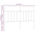 thumbnail image 2 of vidaXL Metal Headboard Black 135 cm, 2 of 4