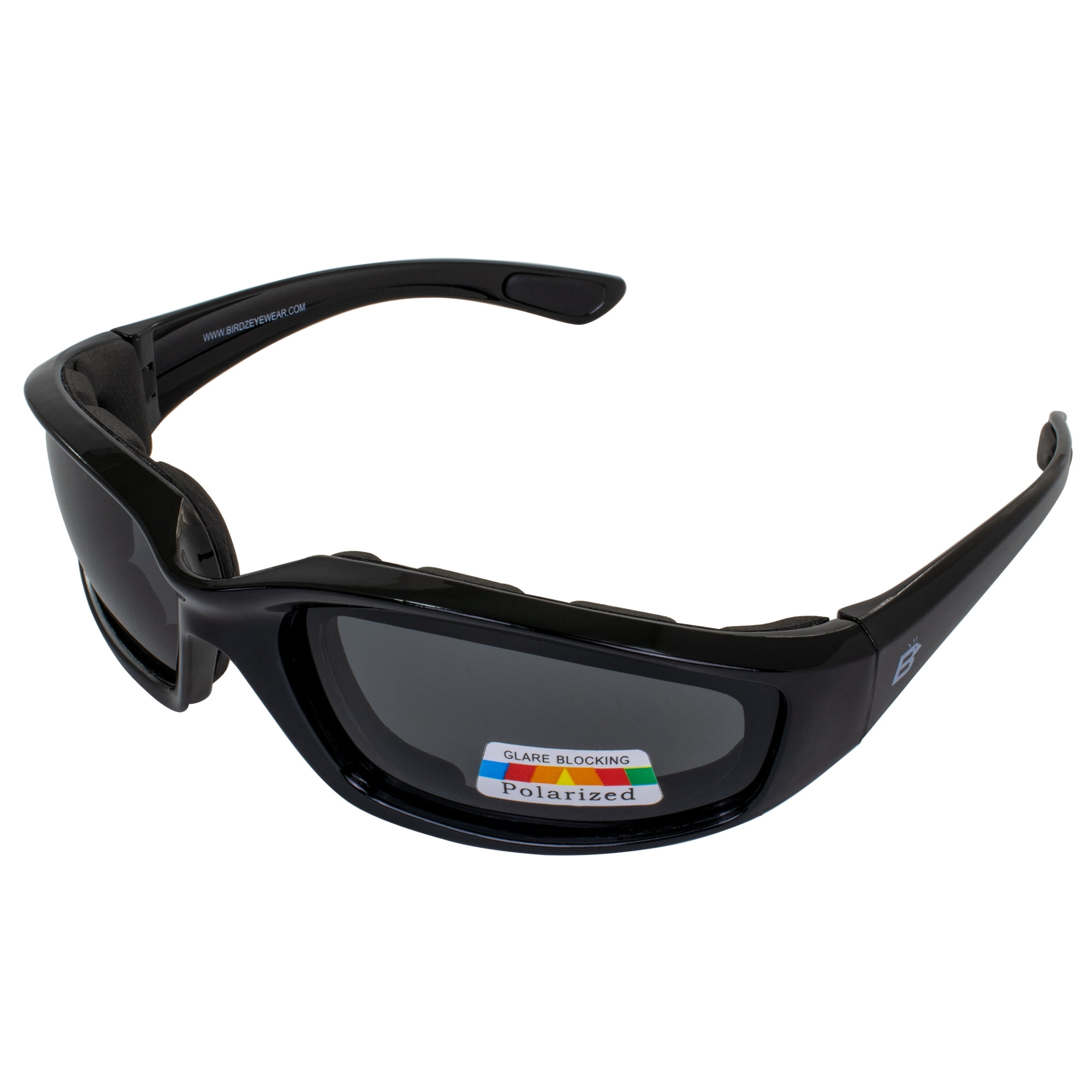 Birdz Oriole FLAME Motorcycle Padded Glasses CLEAR Anti Fog FREE Rubber Ear Lock 