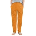 thumbnail image 2 of Girls Lounge Pajama Pants Soft Sleep Bottoms with 2 Pockets Orange, 2 of 6