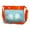 Blue orange belt, variant on Breathable Nylon Net Childrens Sandproof Bag With Secure Double Buckles Summer Beach Essential For Seashells Collecting
