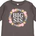 thumbnail image 4 of Inktastic Big Sis Rose Floral Wreath Sister Girls Long Sleeve Toddler T-Shirt, 4 of 5