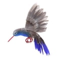 thumbnail image 2 of Pájaro decorativo artificial del colibrí del pájaro con las plumas, ornamento de la decoración del jardín casero DYNWAVEMX Aves decorativas artificiales, 2 of 8