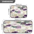 thumbnail image 3 of 2-Piece Kitchen Rugs Set Non-Slip Mats Carpet Floor for Kitchen, Bathroom (19.7"x27.6" & 19.7"x47.2") Ginkgo Leaves and Petals, 3 of 7