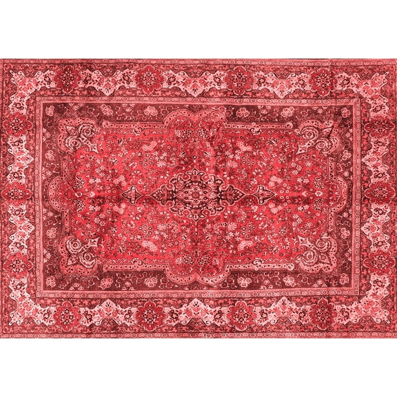 Ahgly Company Indoor Rectangle Persian Red Traditional Area Rugs, 5' x 7'