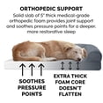 thumbnail image 5 of Furhaven Cama ortopédica para perros grandes con refuerzos extraíbles y funda lavable, para perros de hasta 125 libras - Sofá acolchado - Gris hierro, Jumbo Plus/XXL, 5 of 5