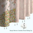 thumbnail image 6 of Pioneer Flower Floral Print Pattern Shower Curtain 72"x72" ,Bathroom Decorative Shower Curtains Set with 12 Hooks,Modern Waterproof Washable Shower Curtain, 6 of 6