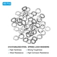 thumbnail image 3 of Uxcell M3 316 Stainless Steel Spring Lock Washer Split Lock Washer Lock Metal Washers for Screws Bolt 100 Pack, 3 of 7