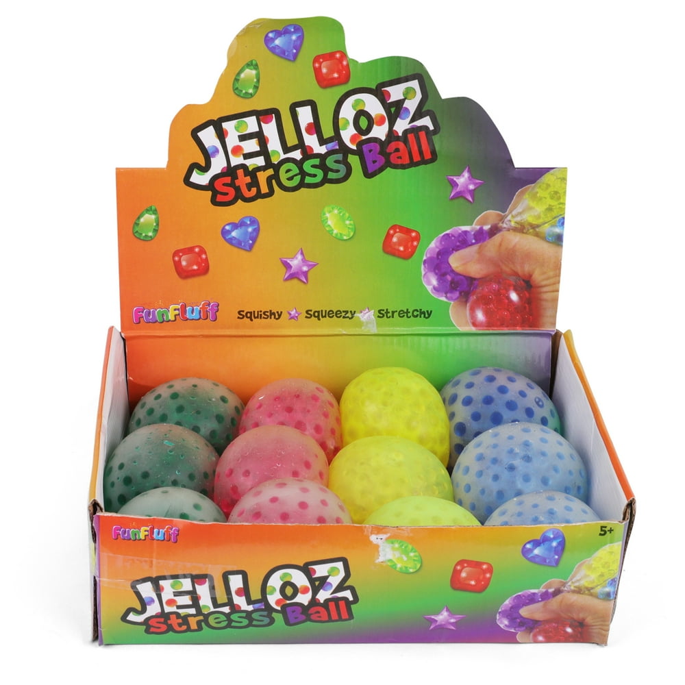 Squishy Stress Ball with Water Beads, Anxiety Relief Squishy Ball for Adults and Kids, Stress