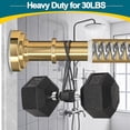 thumbnail image 4 of Tringle de Rideau de Douche à Tension Dorée 36-84 Pouces (3-7 Pieds) Ne Rouille Jamais Sans Perçage Antidérapante Tringle de Douche à Ressort à Tension, Tringle à Tension Robuste, Tringle de Rideau Ajustable pour Fenêtre de Salle de Bain Salon, 4 of 9