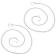 thumbnail image 1 of HAMPPLIES 2Set Decorative Metal Chain Decor For Hanging Posters Outdoor Use Silver, 1 of 6