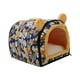 thumbnail image 2 of Cama para gatos Casa para perros Tienda para perros Snooze Interior Semi cerrado Cojín interior Nido Cueva azul, 2 of 8