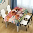 thumbnail image 2 of DEIARA King Charles Spaniel Square Tablecloth 54×54in Polyester Fabric Tablecloth Washable Dust Resistant Wrinkle Resistant, 2 of 9