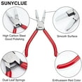 thumbnail image 4 of Carbon Steel Jewelry Pliers Flat Nose Pliers Stainless Steel Color, 4 of 7