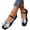 Black, variant on Women's Fashion Mary Jane Flats Square Toe with Bow Detail and Adjustable Buckle Strap Comfortable Casual Ballet Shoes Red 6